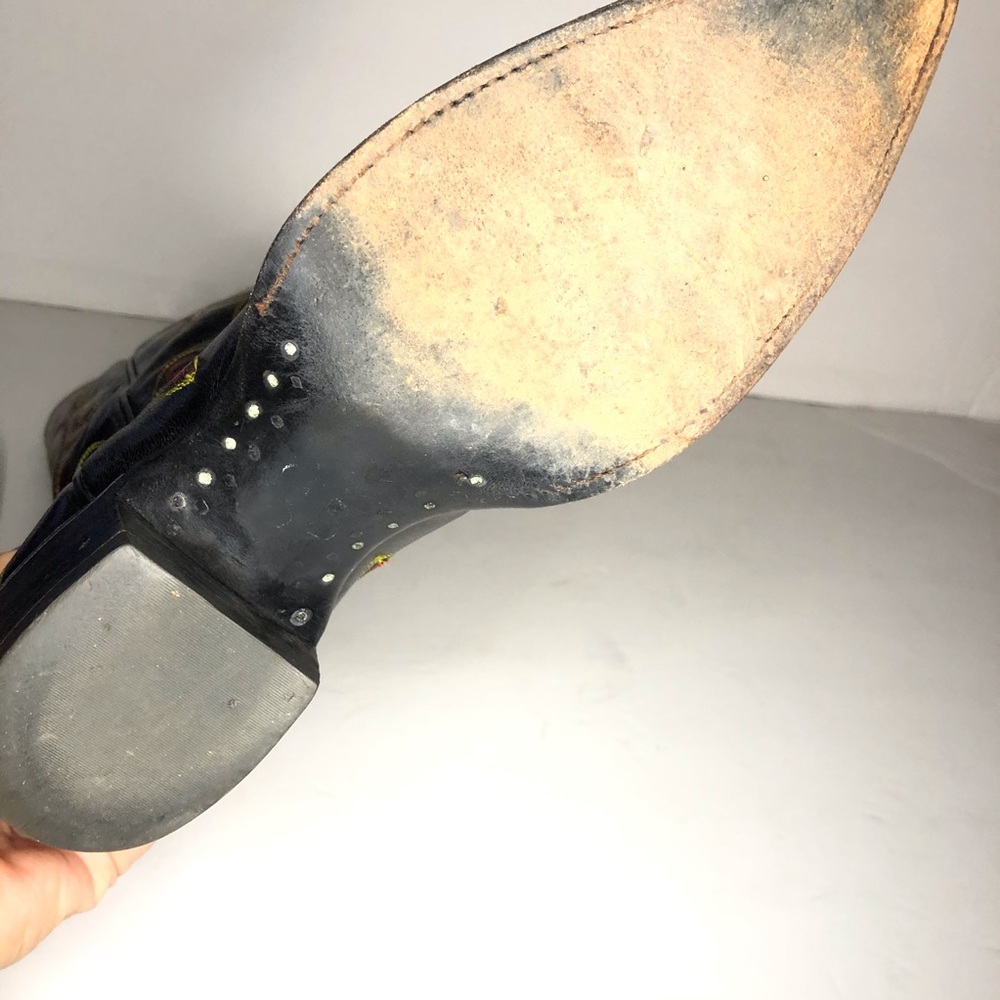 Thieves of Market Black and Red Cowboy Boots - Picture 5 of 8